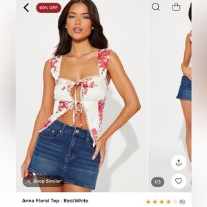 Fashion Nova Anna Floral Top